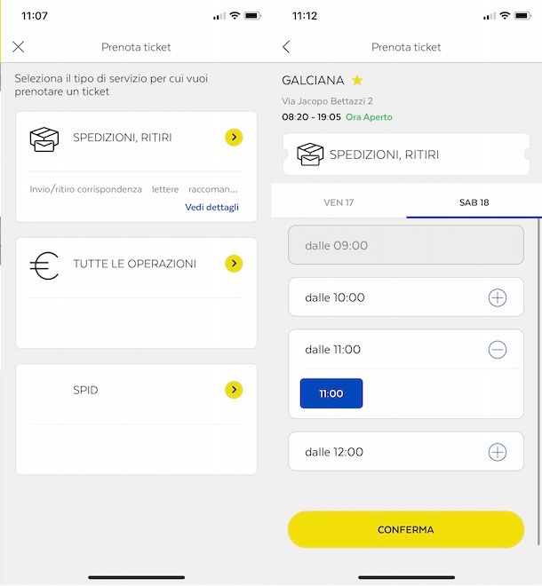 App Ufficio postale