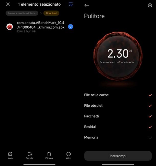 Come eliminare Altro su Android Xiaomi