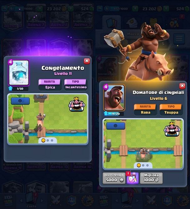 Congelamento Domatore di cinghiali Combo Clash Royale