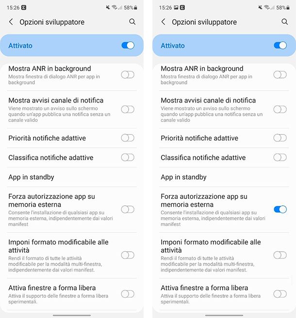 Come forzare spostamento app su SD Samsung