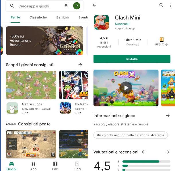 Clash Mini su Android