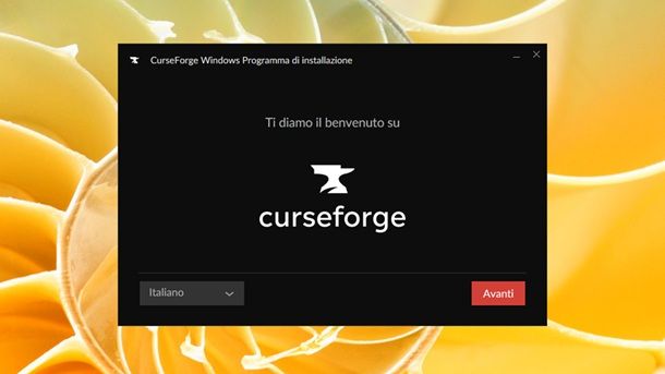 Installazione CurseForge Windows 11