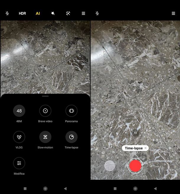 Come fare time-lapse con Android Xiaomi