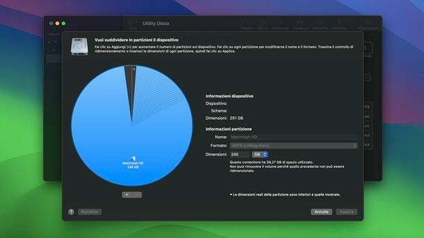 Come unire due partizioni Mac Utility Disco