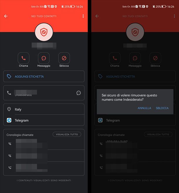 Come sbloccare un numero bloccato su HUAWEI con Truecaller