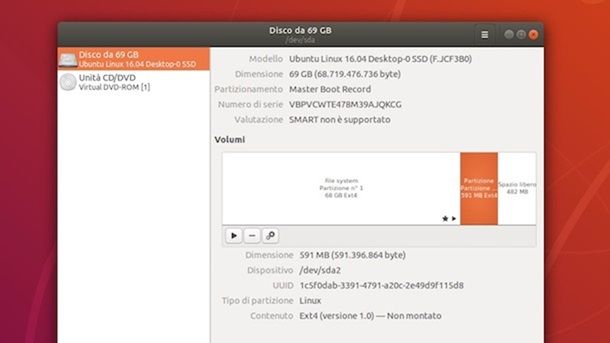 Come unire due partizioni Ubuntu