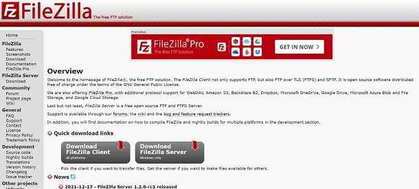 filezilla