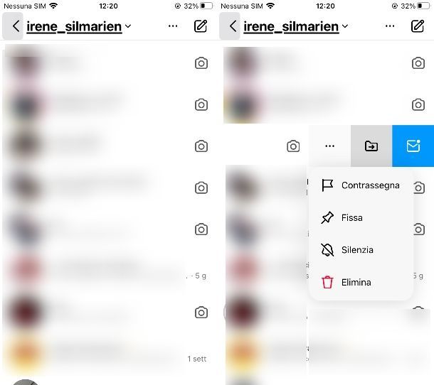 Come fissare una chat su Instagram con iPhone