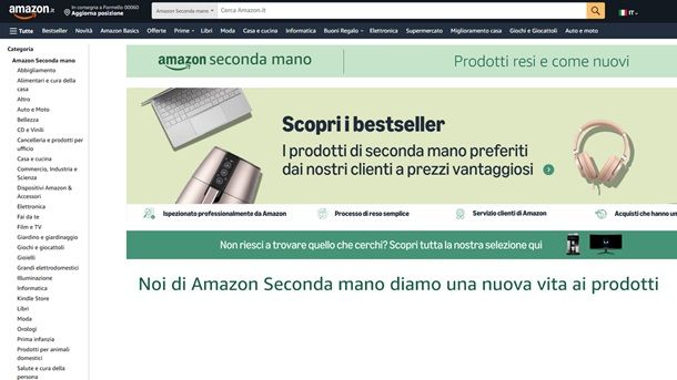 Come accedere ad Amazon Seconda mano da PC
