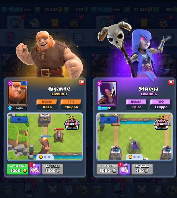 Gigante Strega Clash Royale