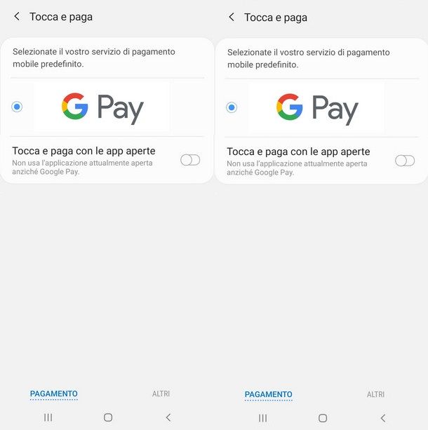 Pagare con carta Nexi associata a G Pay