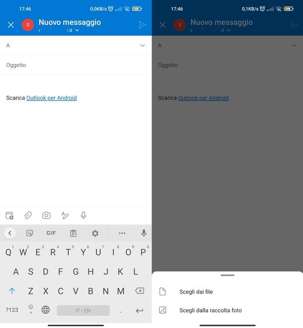 Outlook app Android