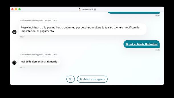 Rimborso Amazon Music Unlimited