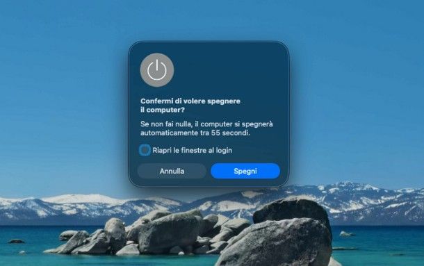 Come si spegne il Mac