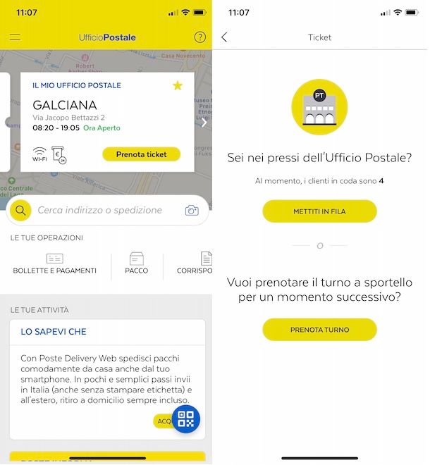 App Ufficio postale