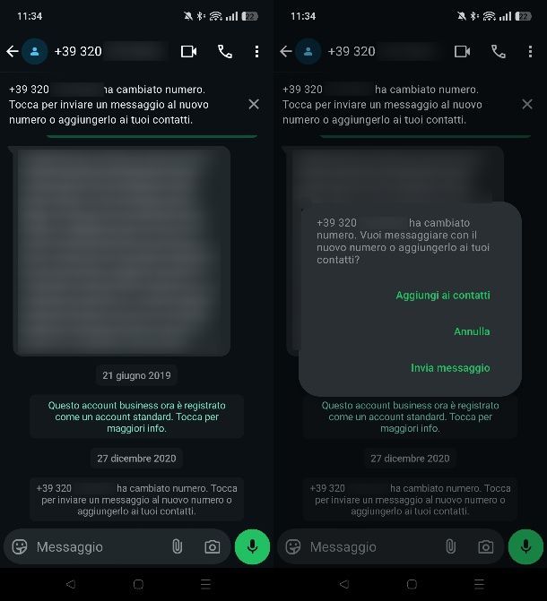 Come capire se un contatto si è cancellato da WhatsApp