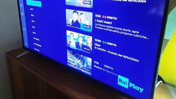 App per vedere TV su Smart TV