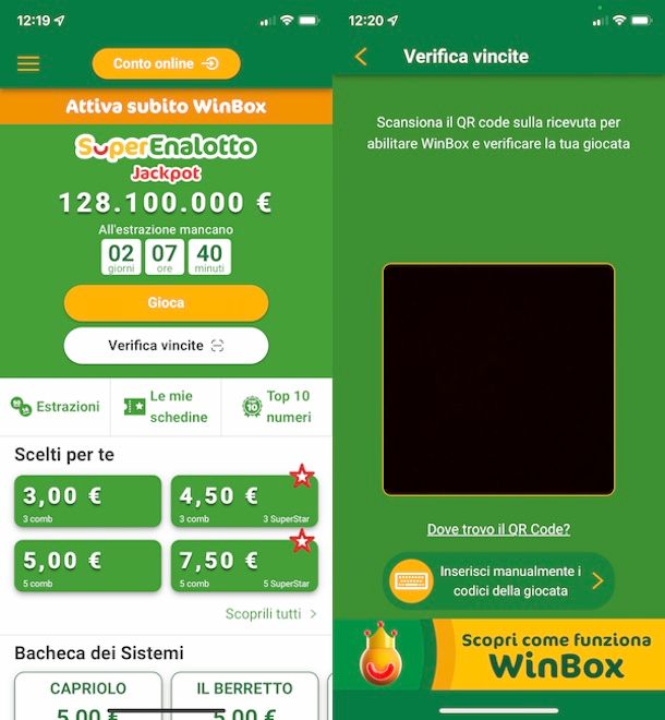 WinBox SuperEnalotto