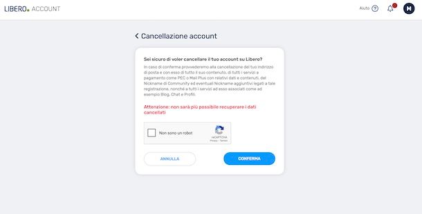 Eliminazione Libero 