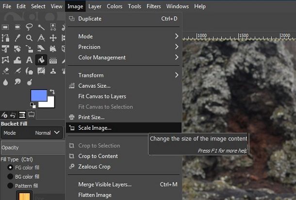 Procedura per ridimensionare immagini con GIMP