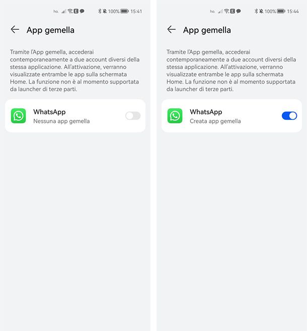 Clonare WhatsApp HUAWEI