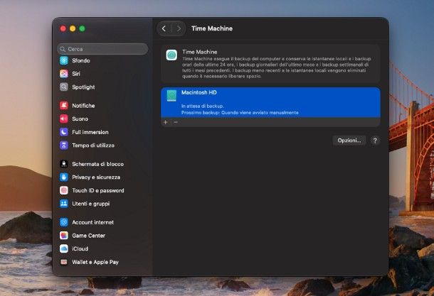 Come eseguire un backup dei dati
