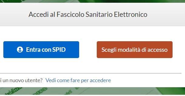 Fascicolo Sanitario Elettronico