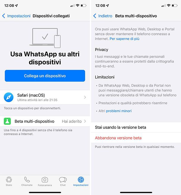 Come avere due account WhatsApp su iPhone