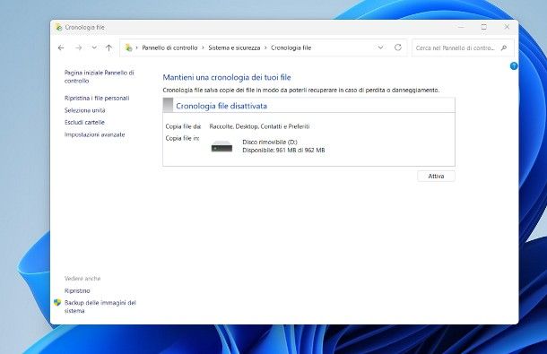 Come eseguire un backup dei dati