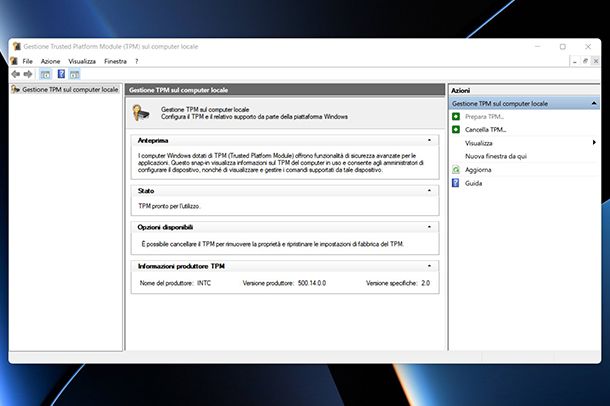 How to enable TPM 2.0 on the PC