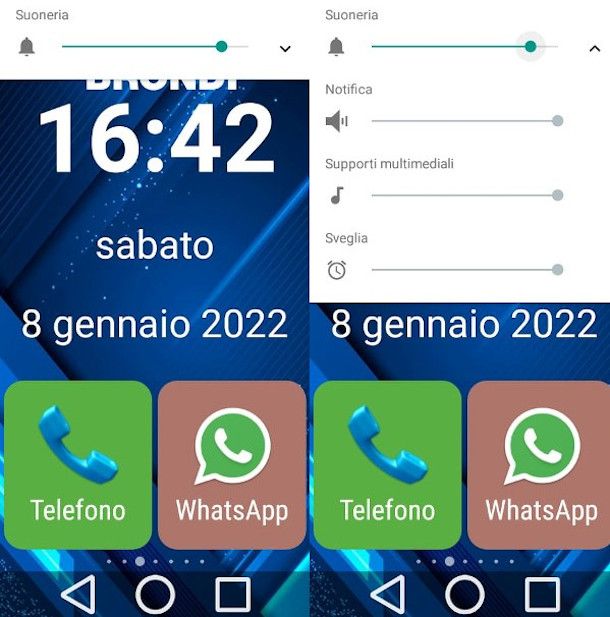 tasto del volume smartphone Brondi