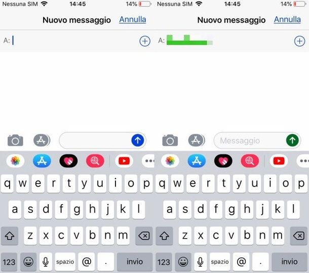 Messaggi iOS app