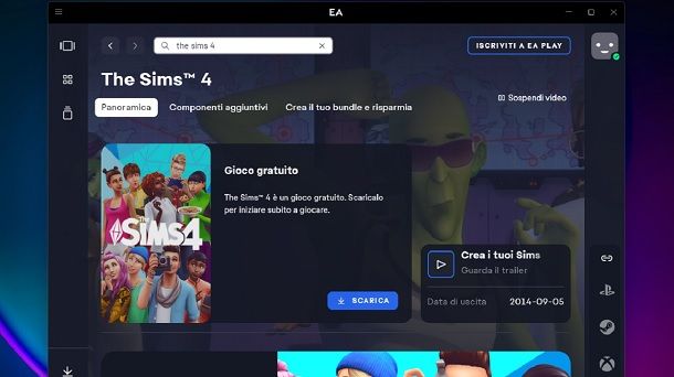 Come installare The Sims 4 su PC gratis