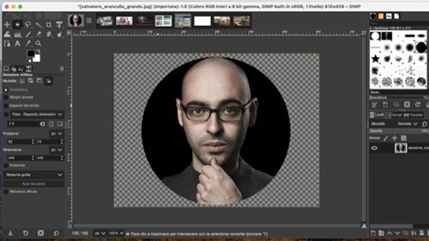 Altri programmi per ritagliare una foto a cerchio GIMP