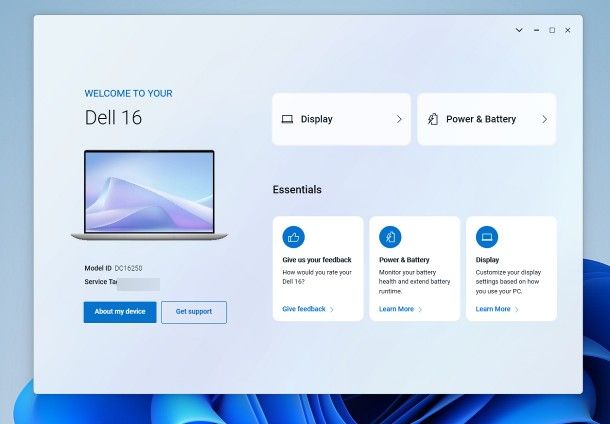 Come vedere il modello del PC