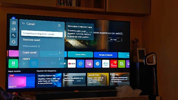 Come resettare i canali su TV LG
