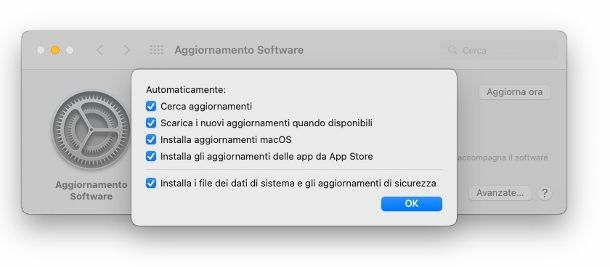 Aggiornamento macOS