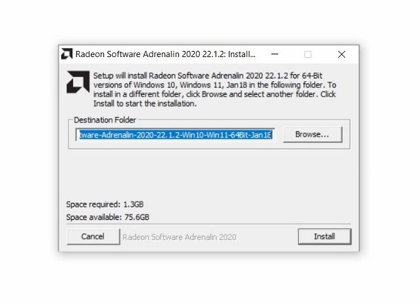 Installazione driver AMD