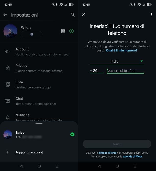 Come avere due account WhatsApp su Android