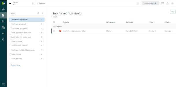 gestione ticket zendesk