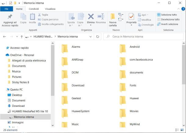 Tablet File Explorer