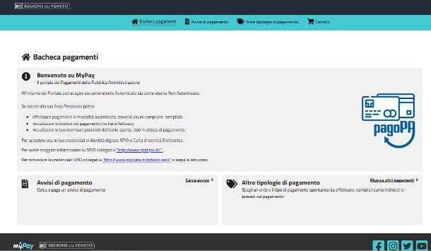 Come pagare ticket online: ULSS2 e Regione Veneto