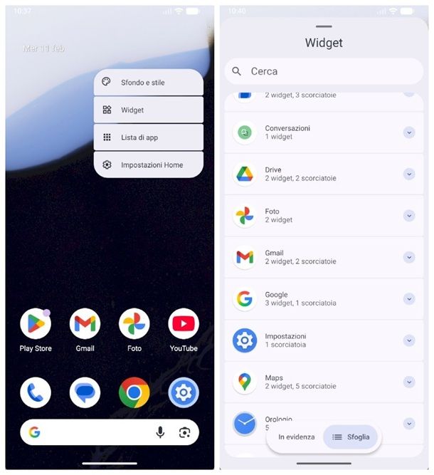 Come impostare la barra di Google