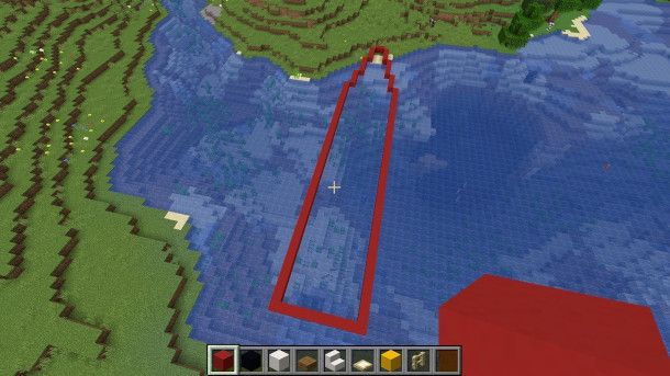 sagoma titanic su Minecraft