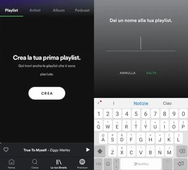 Come creare una playlist su Spotify