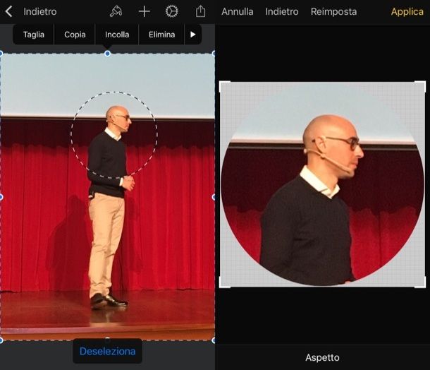 Come ritagliare una foto a cerchio su iPhone e iPad
