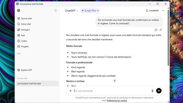 Come finire una mail in inglese facendosi aiutare dall'IA