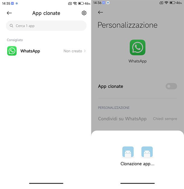 Clonare WhatsApp Xiaomi