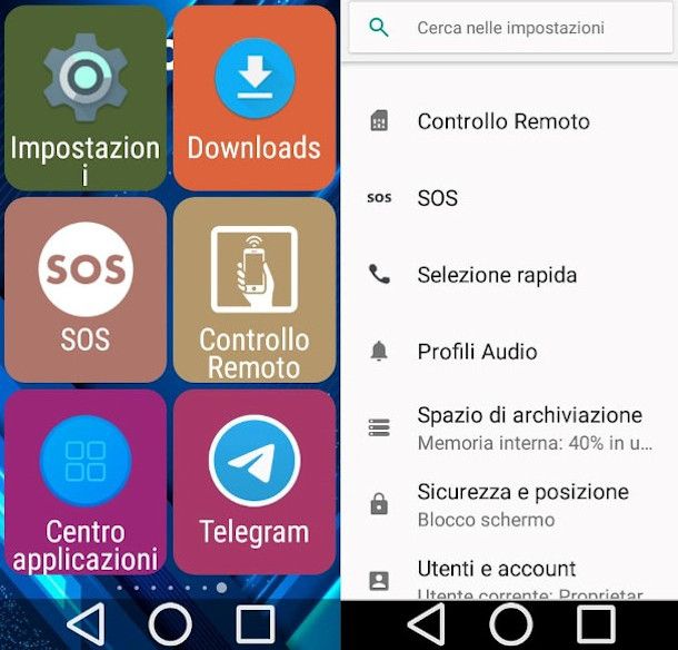 controllo remoto smartphone Brondi