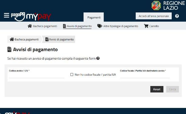Come pagare ticket online: Regione Lazio
